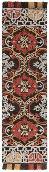 Safavieh Blossom Blm422H Charcoal/Red Rug.