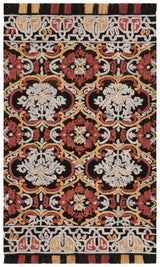 Safavieh Blossom Blm422H Charcoal/Red Rug.