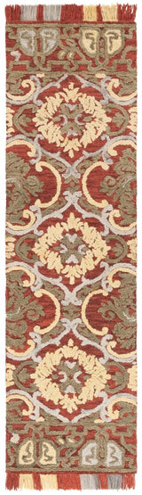 Safavieh Blossom Blm422Q Red/Gold Rug.