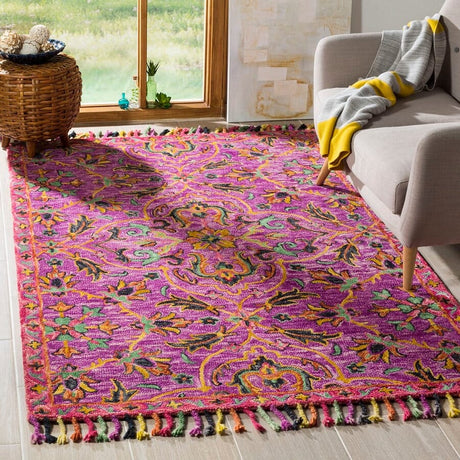 Safavieh Blossom Blm451A Purple / Multi Rugs - Safavieh - blm451a - 2