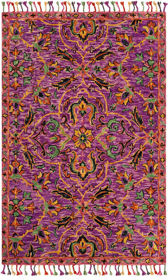 Safavieh Blossom Blm451A Purple / Multi Rugs.