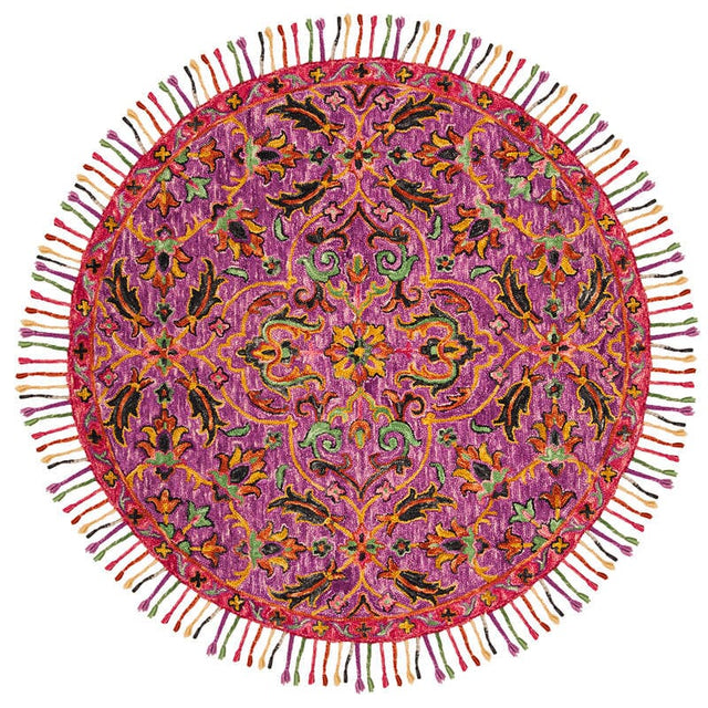 Safavieh Blossom Blm451A Purple / Multi Rugs.