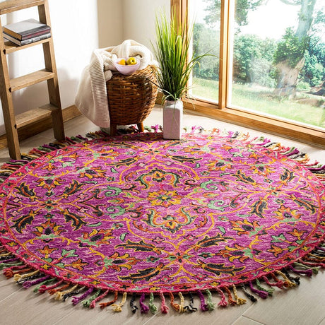 Safavieh Blossom Blm451A Purple / Multi Rugs - Safavieh - blm451a - 6r