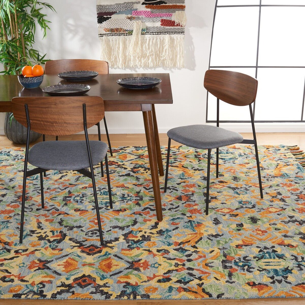 Safavieh Blossom Blm452A Blue/Multi Rug - blm452a-2