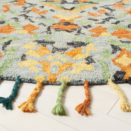 Safavieh Blossom Blm452A Blue/Multi Rug - blm452a-4r