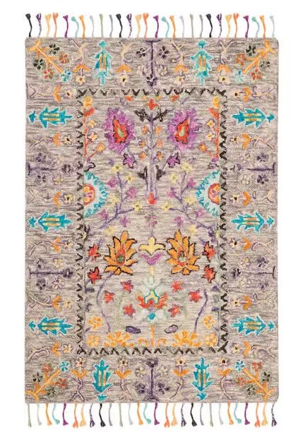 Safavieh Blossom Blm453A Grey/Multi Rug.