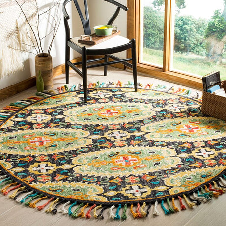 Safavieh Blossom Blm454A Charcoal / Gold Rugs - Safavieh - blm454a - 6r