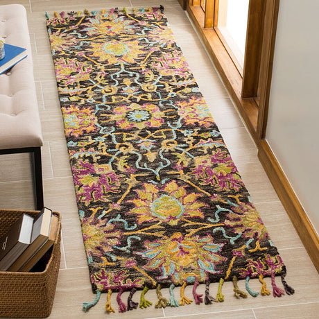 Safavieh Blossom Blm455A Charcoal / Multi Rugs - Safavieh - blm455a - 6r