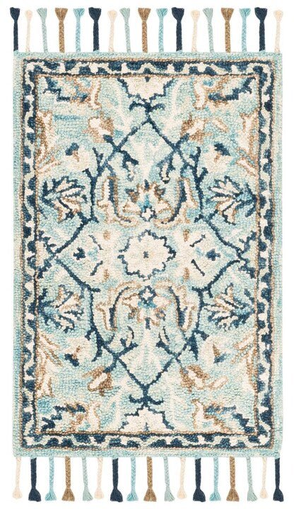 Safavieh Blossom Blm457M Blue/Ivory Rug.