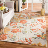 Safavieh Blossom Blm458F Grey/Red Rug.