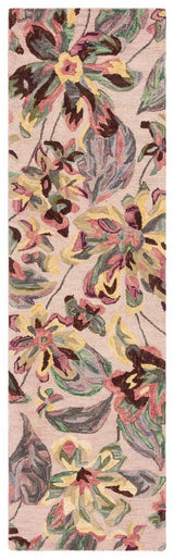 Safavieh Blossom Blm461A Ivory/Plum Rug.