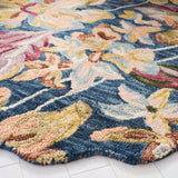 Safavieh Blossom Blm461M Blue/Gold Rug.