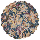 Safavieh Blossom Blm461M Blue/Gold Rug.