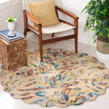 Safavieh Blossom Blm462B Beige/Purple Rug.