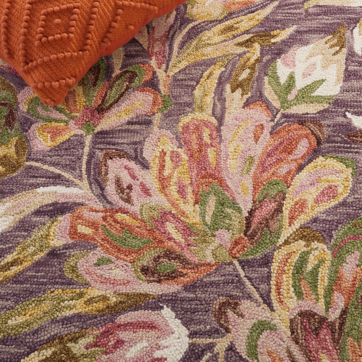 Safavieh Blossom Blm462V Purple/Sage Rug.