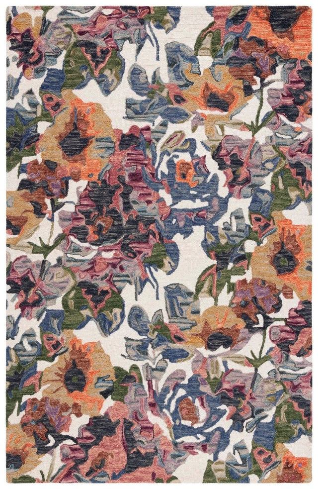 Safavieh Blossom Blm464A Ivory/Blue Rug.