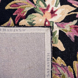 Safavieh Blossom Blm467Z Black/Plum Rug.