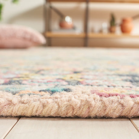 Safavieh Blossom Blm468F Grey/Pink Rug.