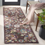 Safavieh Blossom 2'-3" x 8'-0" Rug in Charcoal / Lavender