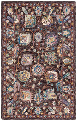 Safavieh Blossom 4'-0" x 6'-0" Rug in Charcoal / Lavender