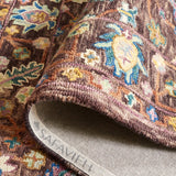 Safavieh Blossom Blm469H Charcoal/Lavender Rug.