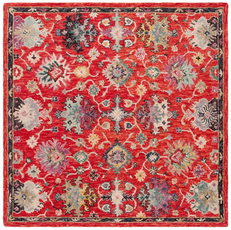 Safavieh Blossom Blm470Q Red/Ivory Rug.