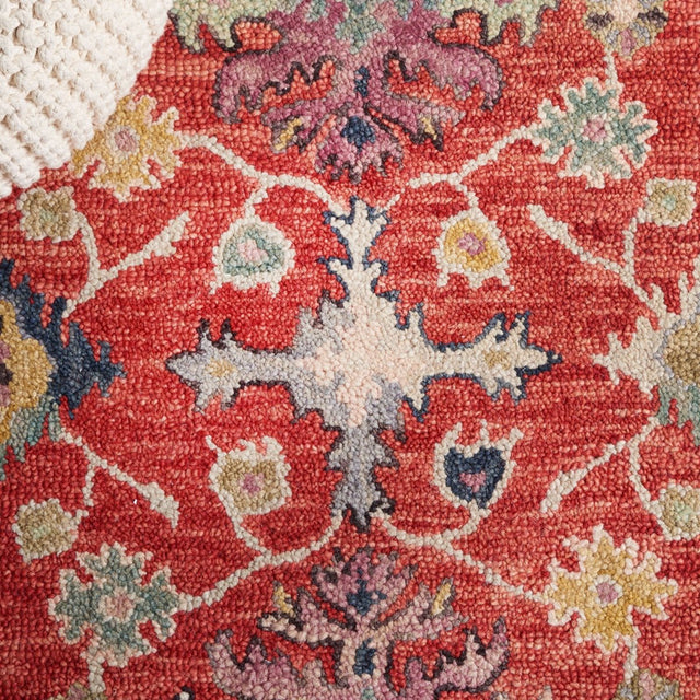 Safavieh Blossom Blm470Q Red/Ivory Rug.