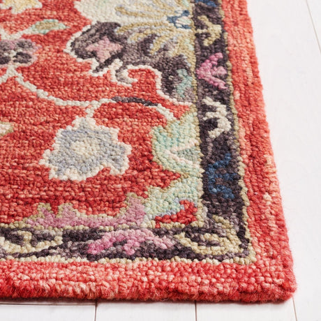 Safavieh Blossom Blm470Q Red/Ivory Rug.