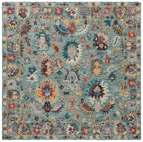 Safavieh Blossom Blm472M Blue/Rust Rug - Safavieh - blm472m - 3