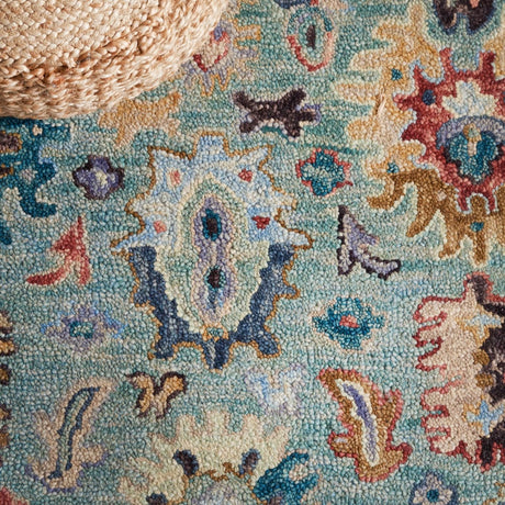 Safavieh Blossom Blm472M Blue/Rust Rug - Safavieh - blm472m - 3