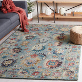 Safavieh Blossom Blm472M Blue/Rust Rug.