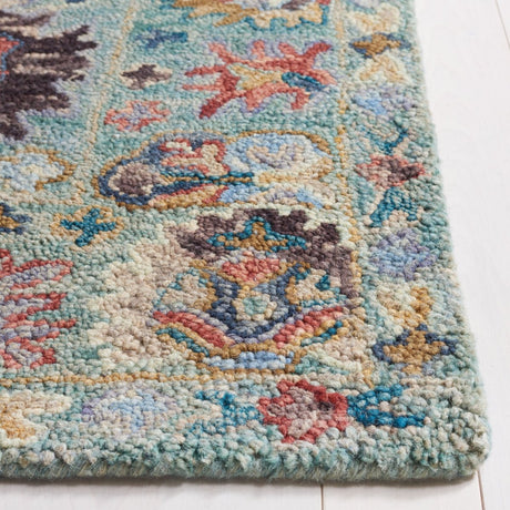 Safavieh Blossom Blm472M Blue/Rust Rug - Safavieh - blm472m - 3