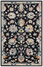 Safavieh Blossom Blm473Z Black/Blue Rug.