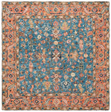 Safavieh Blossom Blm474M Blue/Rust Rug.