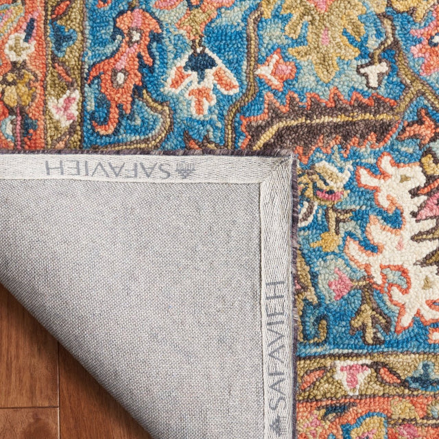 Safavieh Blossom Blm474M Blue/Rust Rug.