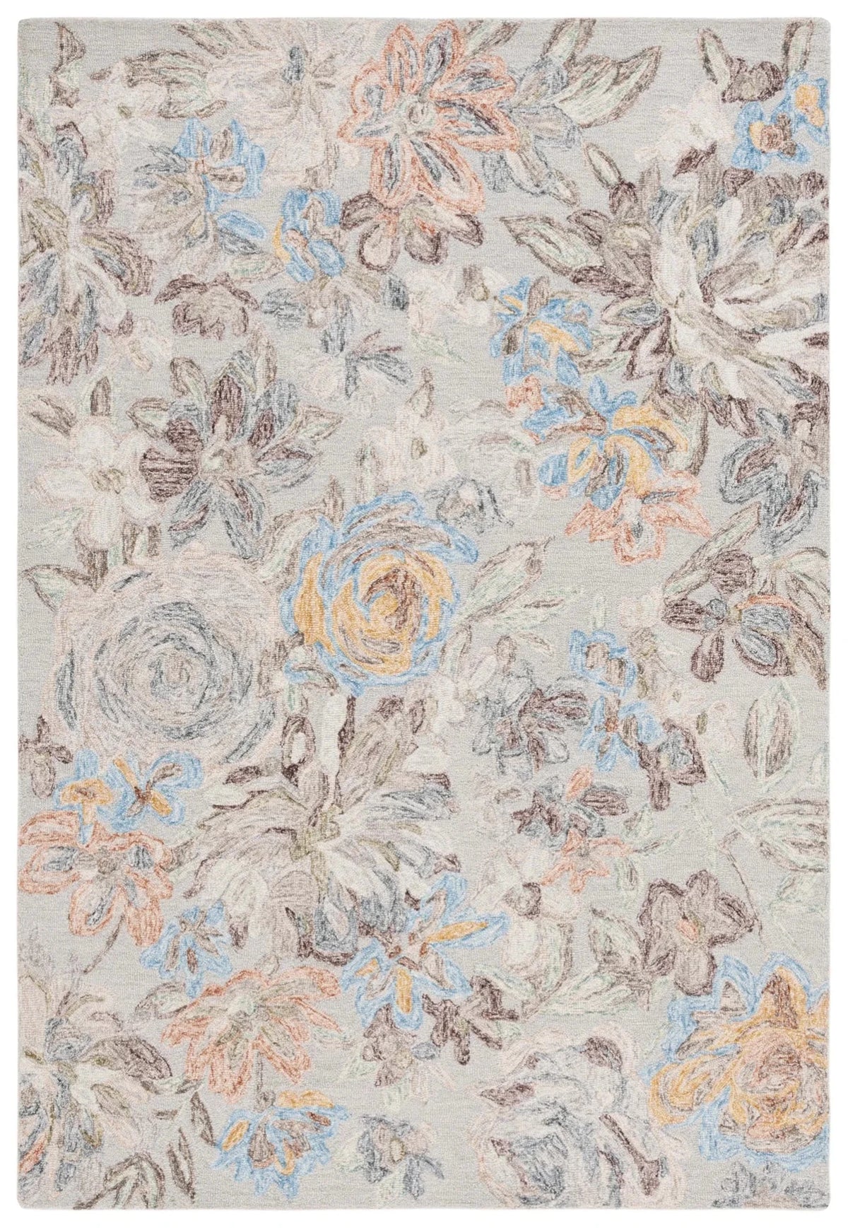 Safavieh Blossom 4'-0" x 6'-0" Rug in Grey / Blue