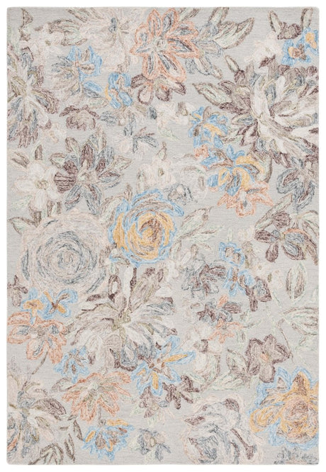 Safavieh Blossom Blm556F Grey/Blue Rug - Safavieh - blm556f - 3