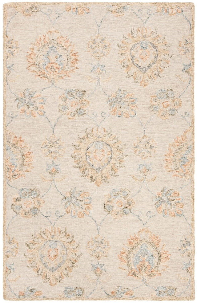 Safavieh Blossom Blm560B Beige / Sage Rugs.