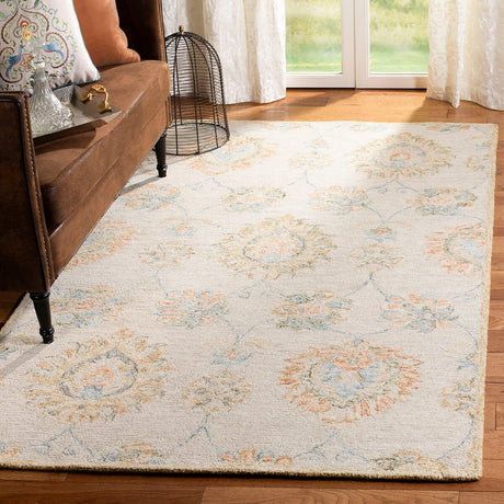 Safavieh Blossom Blm560B Beige / Sage Rugs - Safavieh - blm560b - 4