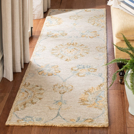 Safavieh Blossom Blm560B Beige / Sage Rugs - Safavieh - blm560b - 6sq