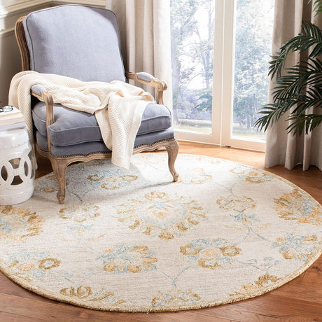 Safavieh Blossom Blm560B Beige / Sage Rugs - Safavieh - blm560b - 6sq