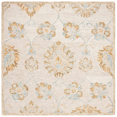 Safavieh Blossom Blm560B Beige / Sage Rugs - Safavieh - blm560b - 6sq