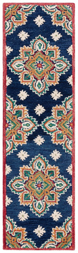Safavieh Blossom Blm561N Navy/Ivory Rug.