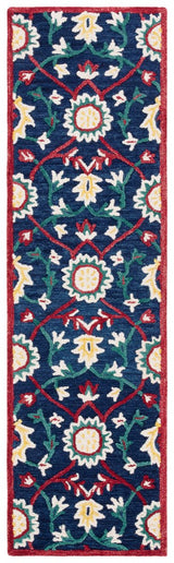 Safavieh Blossom Blm564N Navy/Red Rug.