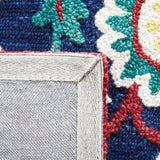 Safavieh Blossom Blm564N Navy/Red Rug.