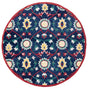 Safavieh Blossom Blm564N Navy/Red Rug.