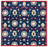 Safavieh Blossom Blm564N Navy/Red Rug.