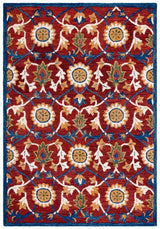 Safavieh Blossom Blm564P Rust/Blue Rug.