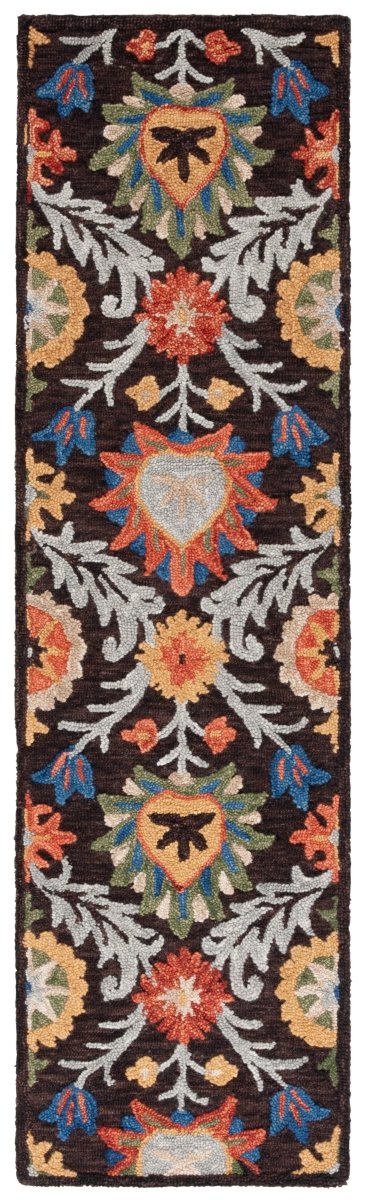 Safavieh Blossom Blm565T Brown/Orange Rug.