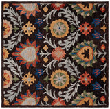 Safavieh Blossom Blm565T Brown/Orange Rug.